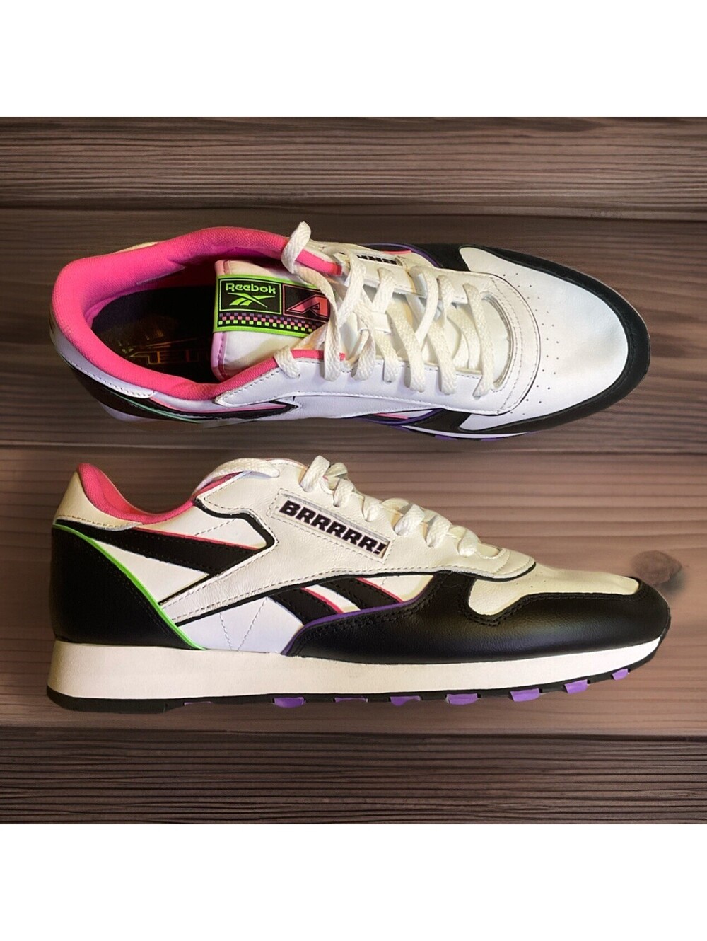 Reebok X Anuel AA Classic Leather 100210141 White Multi Size 11.5 New No Box